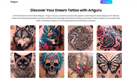 artguru tattoo generator.